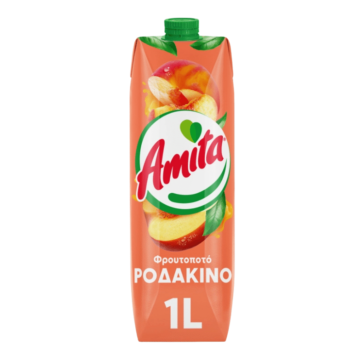 Amita Pfirsichsaft (1l) von Amita bei Araxxon  - Hochwertiges griechisches Produkt.   Amita Pfirsichsaft (1l) από Amita στο Araxxon  - Αυθεντικό ελληνικό προϊόν.